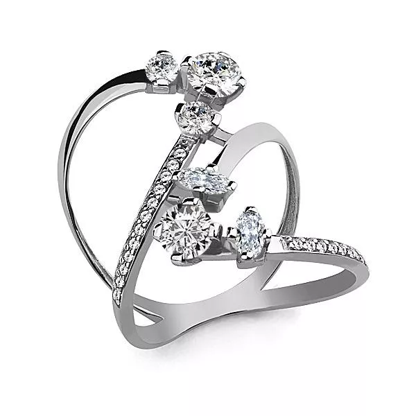 Кольцо, артикул LV68062А, серебро