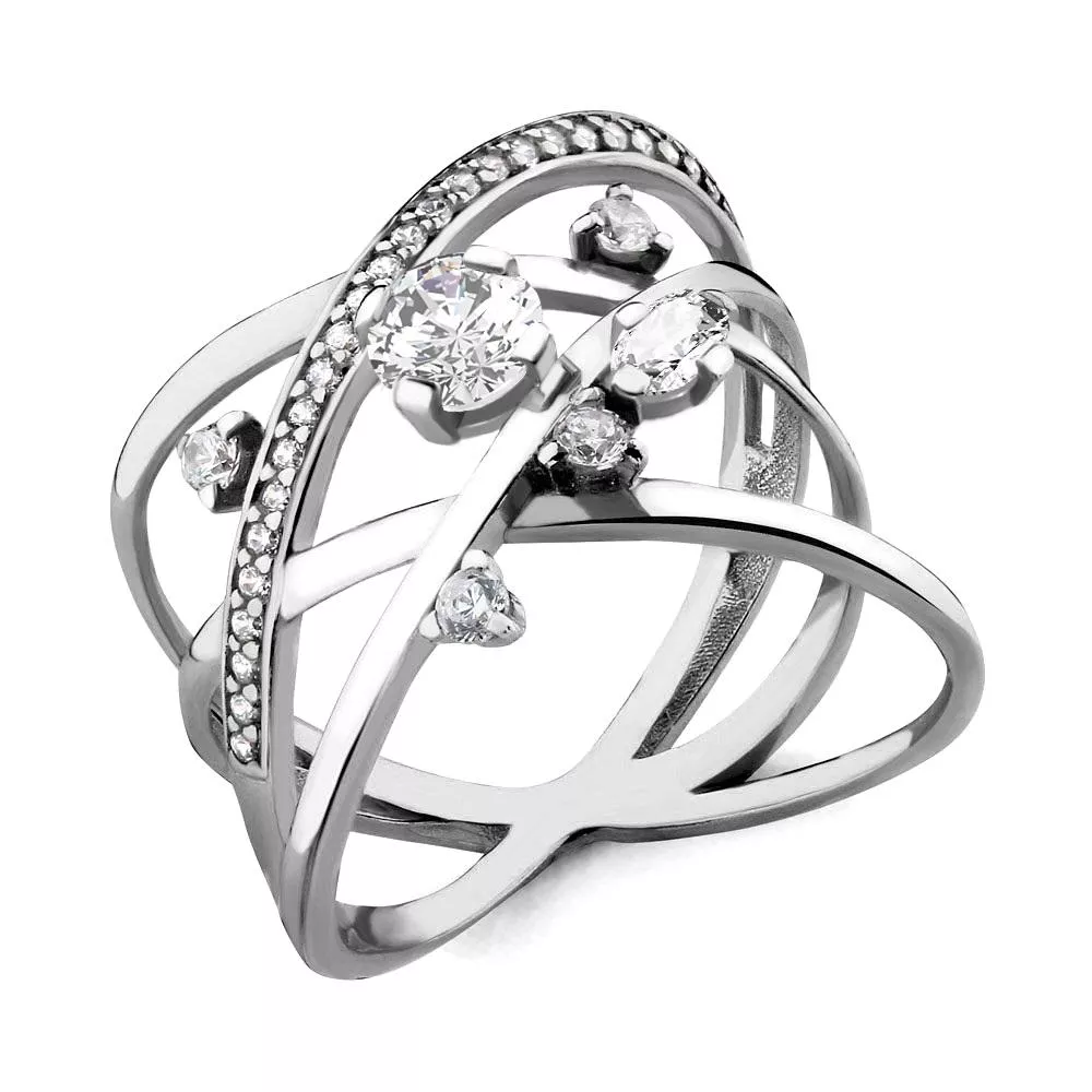 Кольцо из серебра, артикул LV68058А