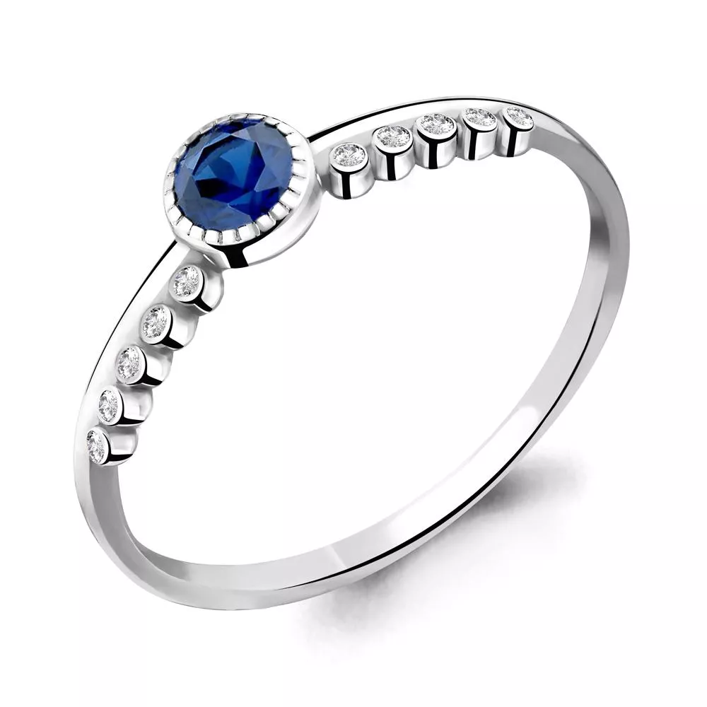 Кольцо, серебро, артикул LV68038Б