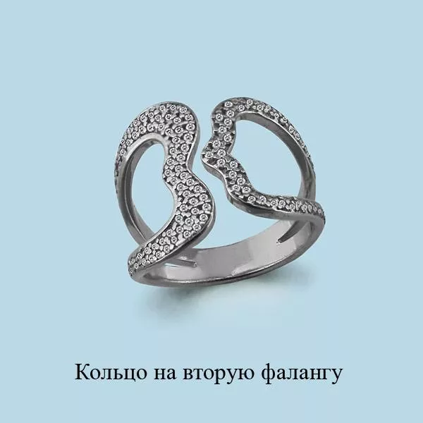 Кольцо из серебра, артикул LV67517А