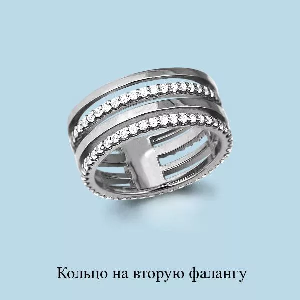 Кольцо из серебра, артикул LV67508А