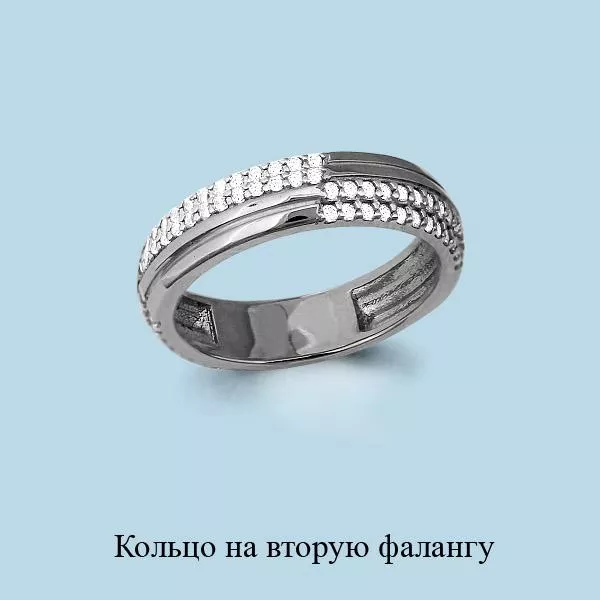 Кольцо, артикул LV67501А, серебро