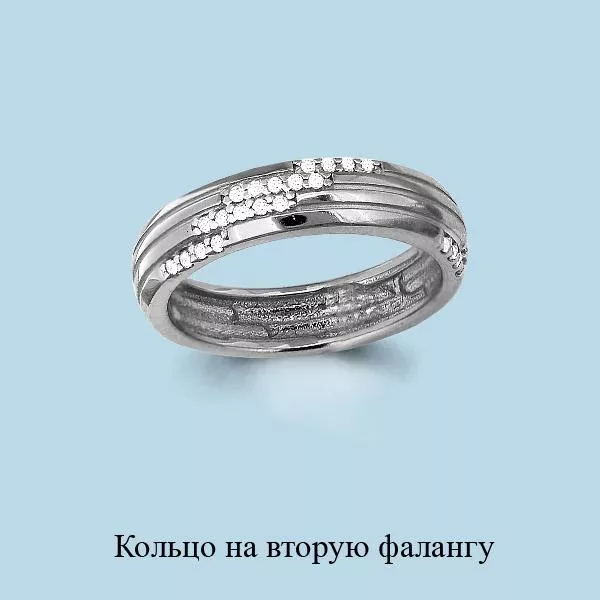 Кольцо из серебра, артикул LV67500А