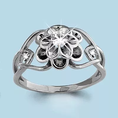 Кольцо из серебра, артикул LV66072