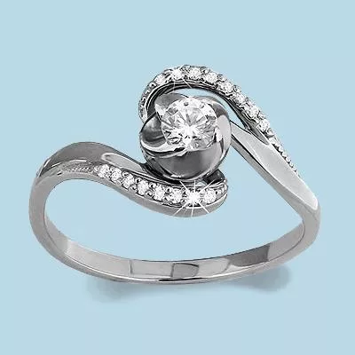 Кольцо из серебра, артикул LV66058А