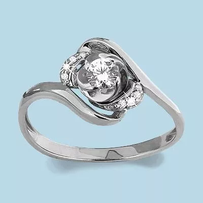 Кольцо, артикул LV66054А, серебро