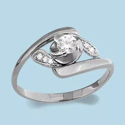 Кольцо, артикул LV66049А, серебро