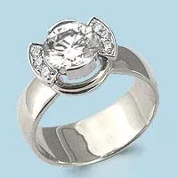 Кольцо, артикул LV66011А, серебро