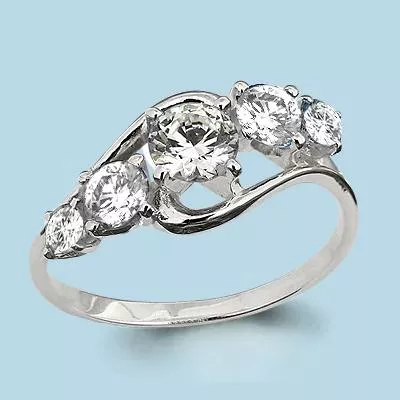 Кольцо, артикул LV66002, серебро