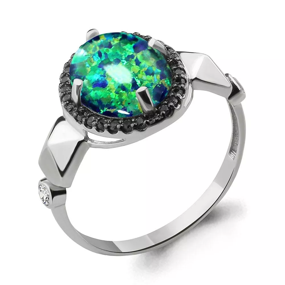 Кольцо, артикул LV6598496Ч, серебро