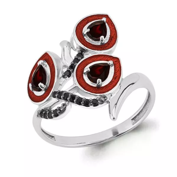 Кольцо, серебро, артикул LV6588903Ч