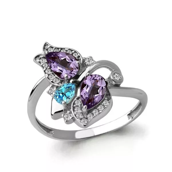 Кольцо, серебро, артикул LV6588530А