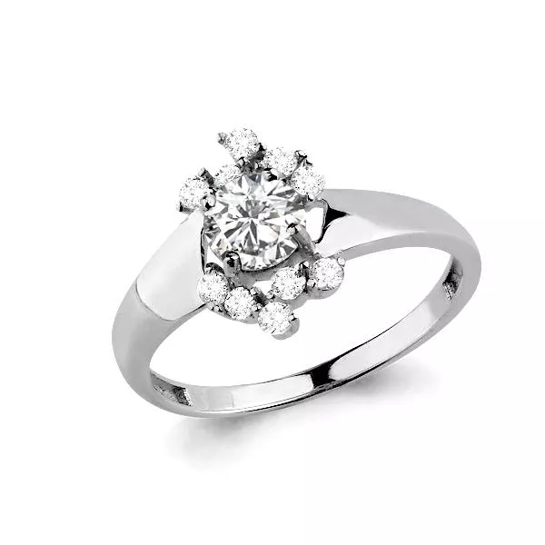 Кольцо, артикул LV65808А, серебро