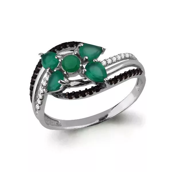 Кольцо, артикул LV6575009Ч, серебро