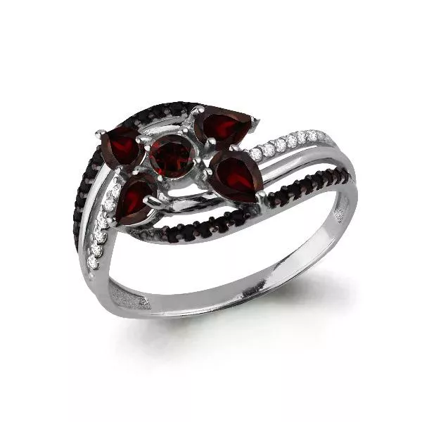 Кольцо, артикул LV6575003Ч, серебро