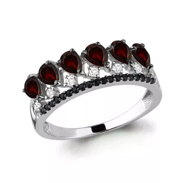 Кольцо, серебро, артикул LV6574603Ч