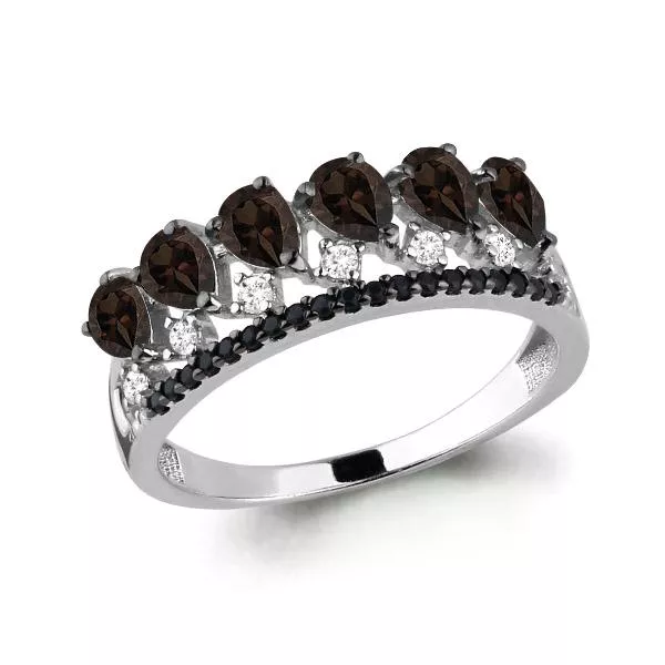 Кольцо, артикул LV6574601Ч, серебро