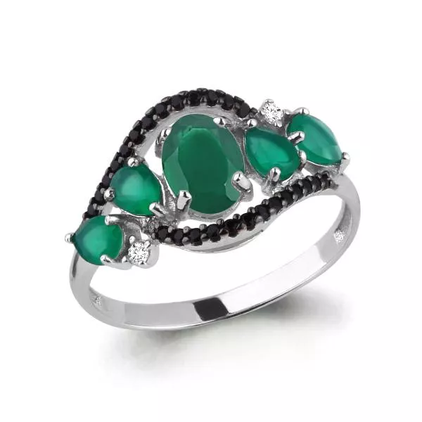 Кольцо, артикул LV6574509Ч, серебро