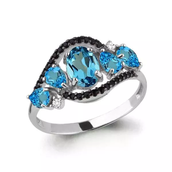 Кольцо, серебро, артикул LV6574505Ч