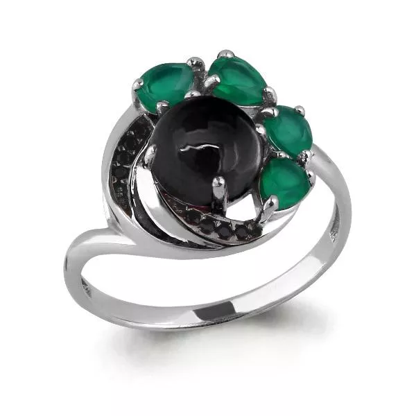 Кольцо, артикул LV6574417Ч, серебро