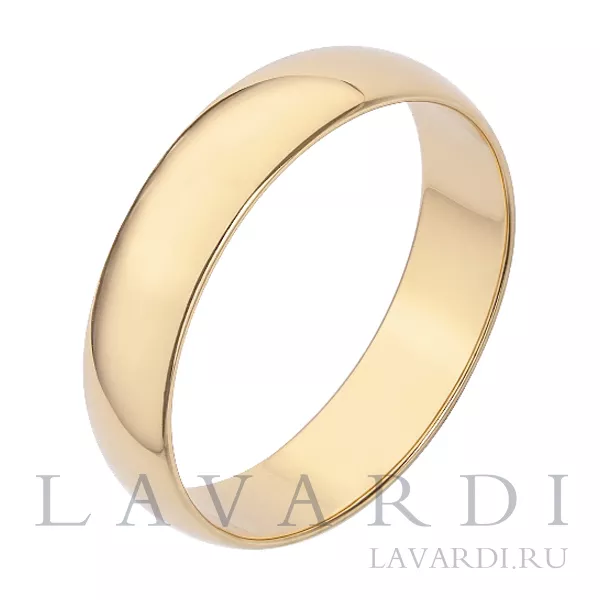 Классическое обручальное кольцо 5 мм
