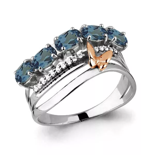 Кольцо, серебро, артикул LV6571608А