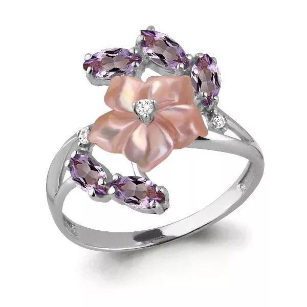 Кольцо, артикул LV6571104Р, серебро