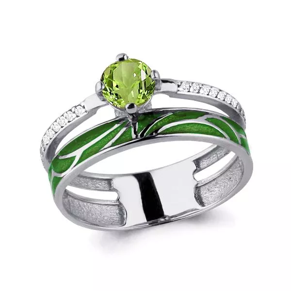 Кольцо из серебра, артикул LV6565607А