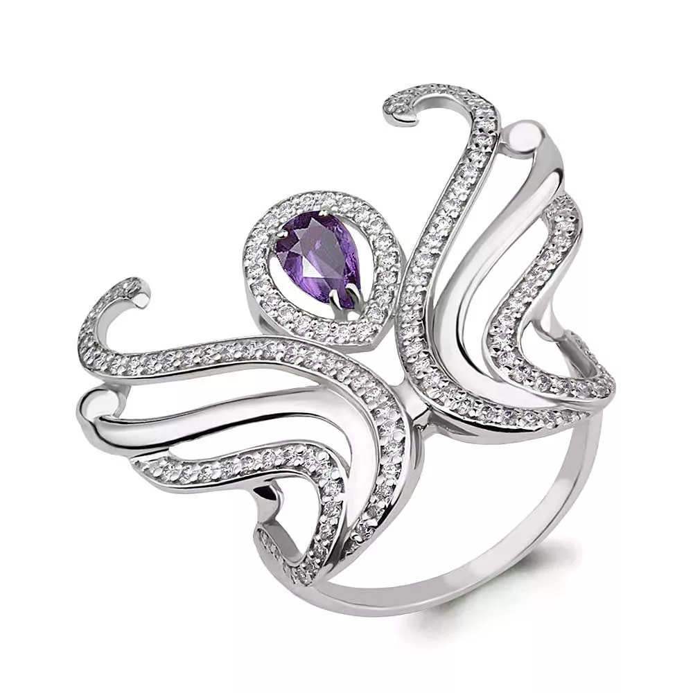 Кольцо, артикул LV6555404А, серебро