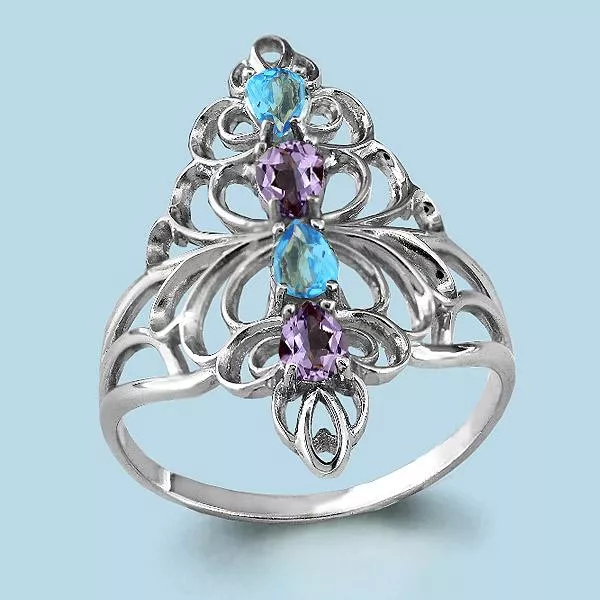 Кольцо, серебро, артикул LV6554530