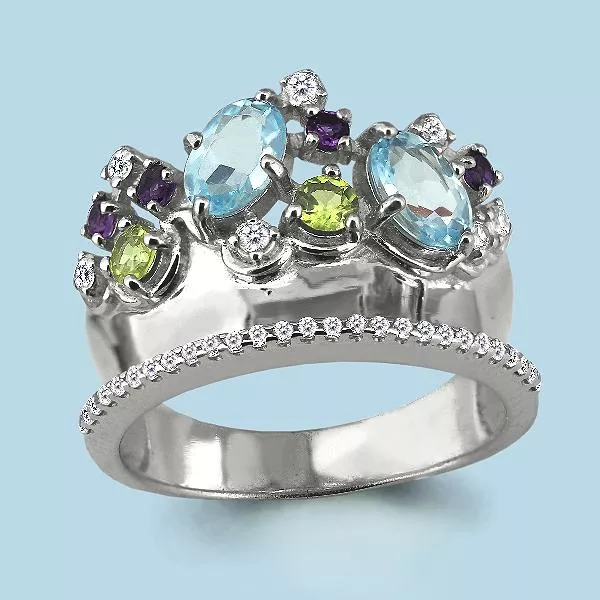 Кольцо, артикул LV6554302А, серебро