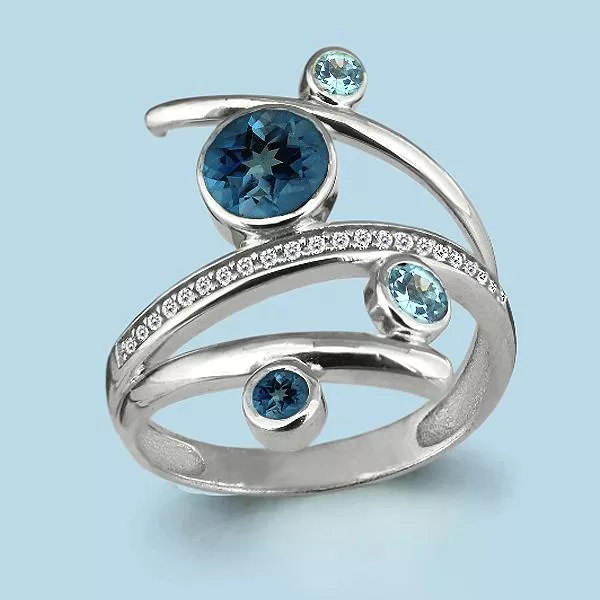 Кольцо, артикул LV6552808А, серебро