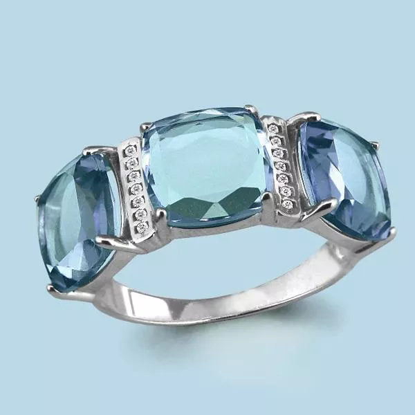 Кольцо из серебра, артикул LV6547402А