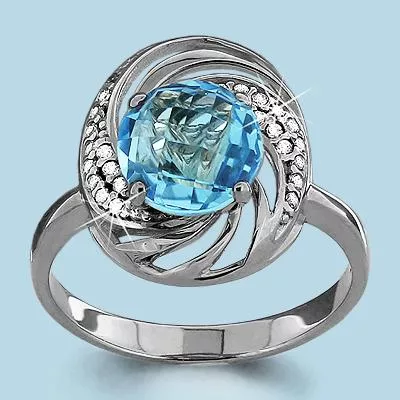 Кольцо из серебра, артикул LV6536602А