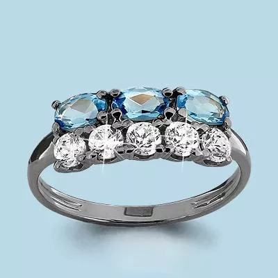 Кольцо, артикул LV6535505, серебро