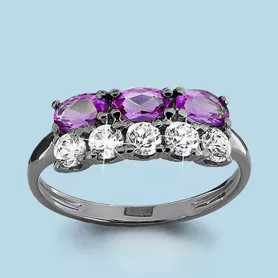 Кольцо, артикул LV6535504, серебро