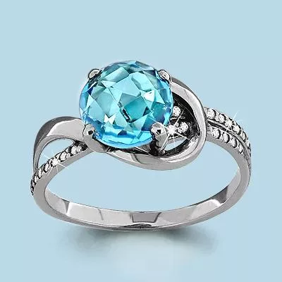 Кольцо из серебра, артикул LV6527602А