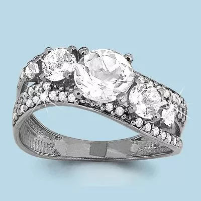 Кольцо, артикул LV65097А, серебро