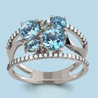 Кольцо, серебро, артикул LV6508405А