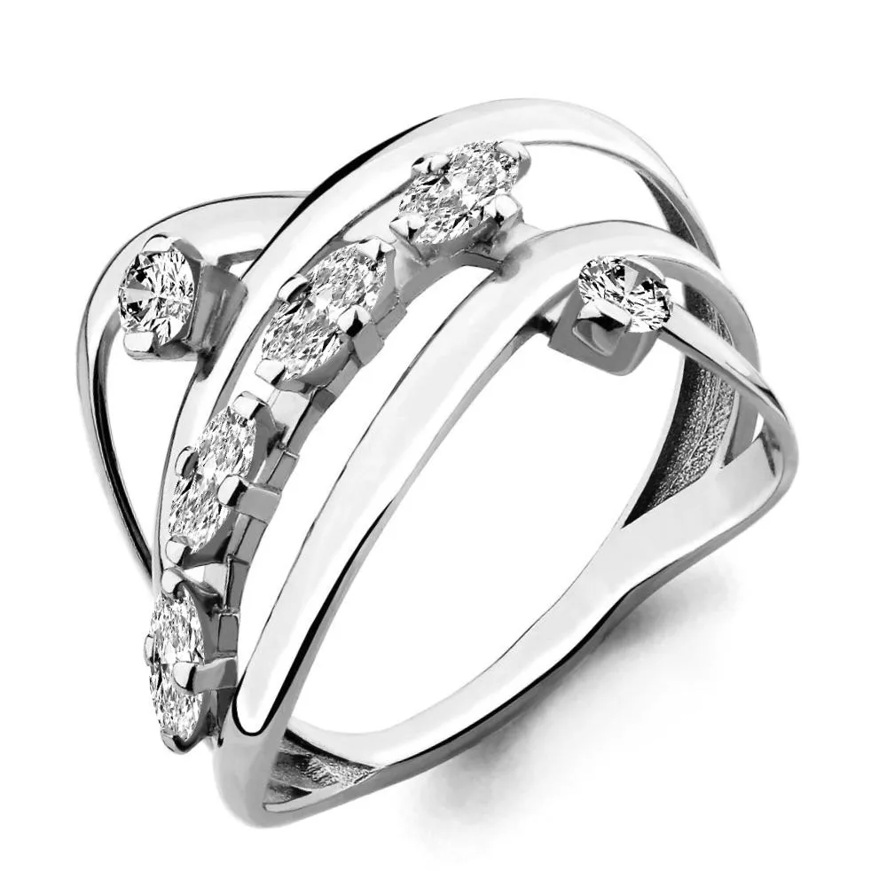 Кольцо, артикул LV64805А, серебро