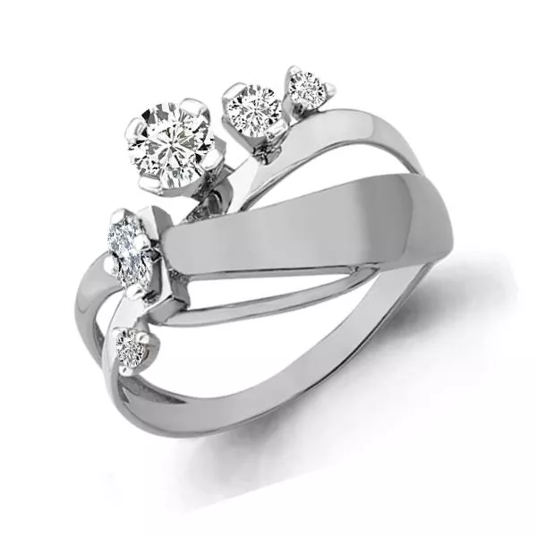 Кольцо, артикул LV64796А, серебро