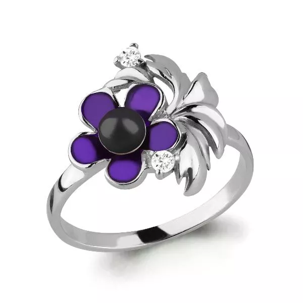 Кольцо, серебро, артикул LV64748Ч