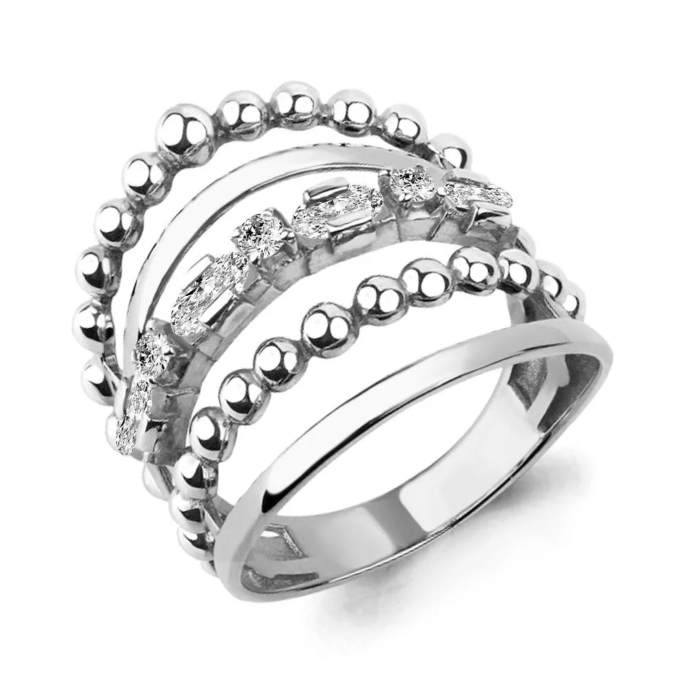 Кольцо, артикул LV64727А, серебро