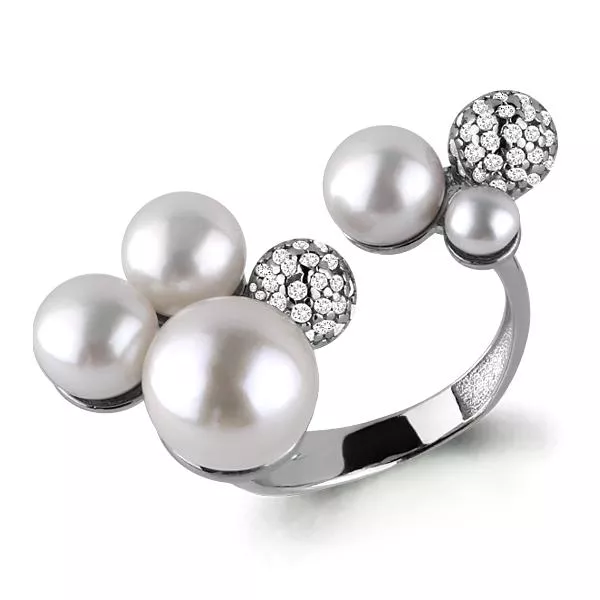 Кольцо, артикул LV64636А, серебро