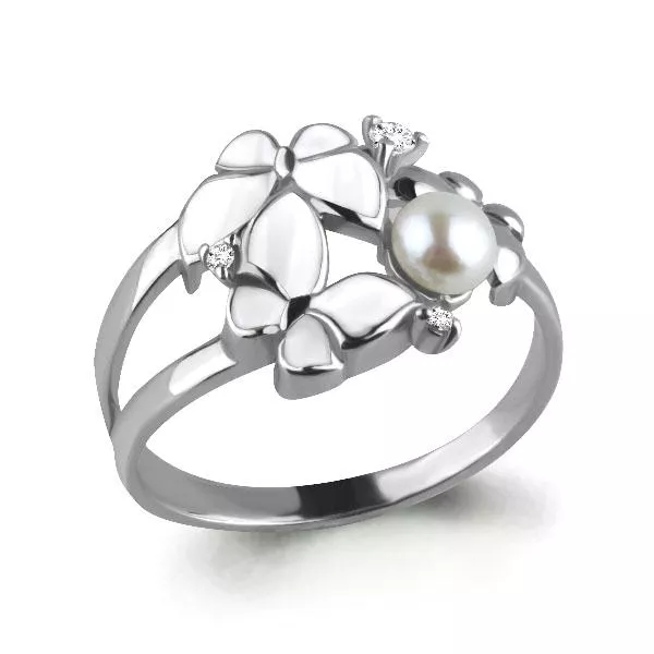 Кольцо, серебро, артикул LV64635А