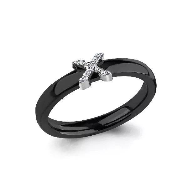 Кольцо, серебро, артикул LV64464Ч