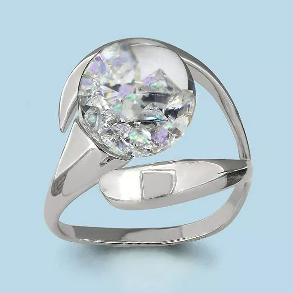 Кольцо, артикул LV64440П, серебро