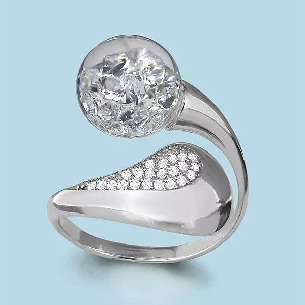 Кольцо, серебро, артикул LV64416А