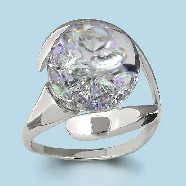 Кольцо, серебро, артикул LV64412П