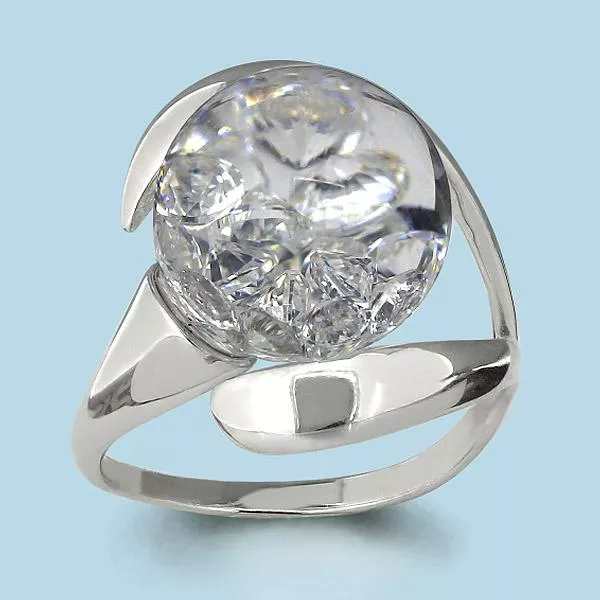 Кольцо из серебра, артикул LV64412